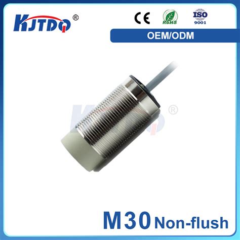 Kjt M30 Ip67 Unshielded Analog Inductive Proximity Sensor With Ce Analog Proximity Sensor And