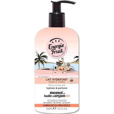 Energie Fruit Lait Hydratant Corps Monoi Et Huile D Argan Bio Ml