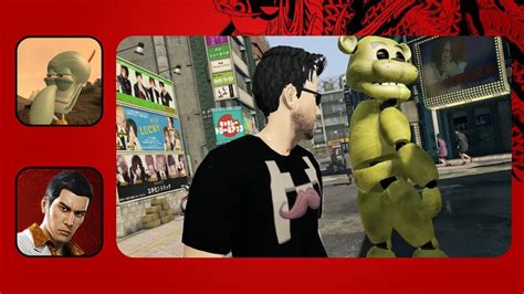 Yakuza 0 Mod Markiplier Vs Golden Freddy Youtube