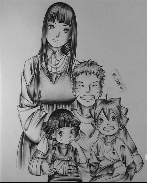 Familia Uzumaki | Naruto sketch drawing, Naruto sketch, Anime character ...