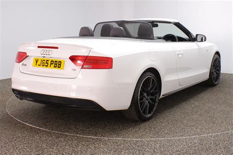 Used 2015 WHITE AUDI A5 Convertible 2.0 TDI S LINE SPECIAL EDITION PLUS ...