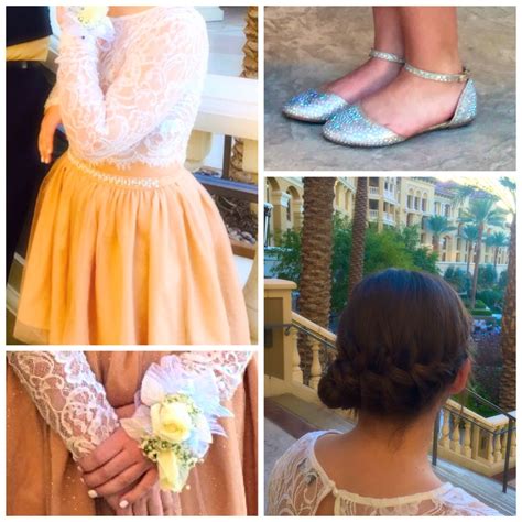 Nude And Lace Two Piece Dress For Homecoming