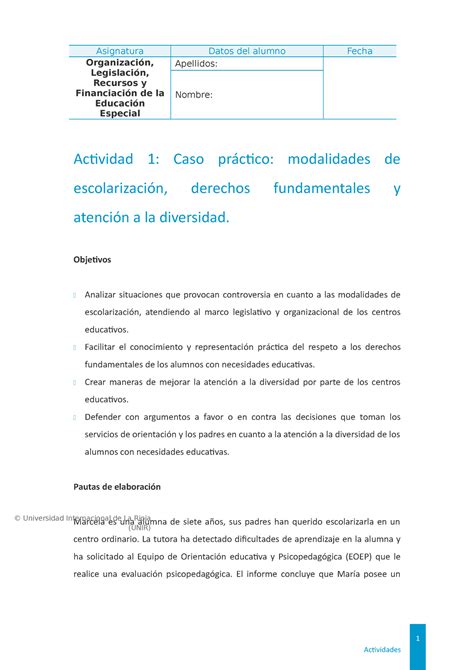 Modalidades De Escolarización Derechos Fundamentales Y Atención A La