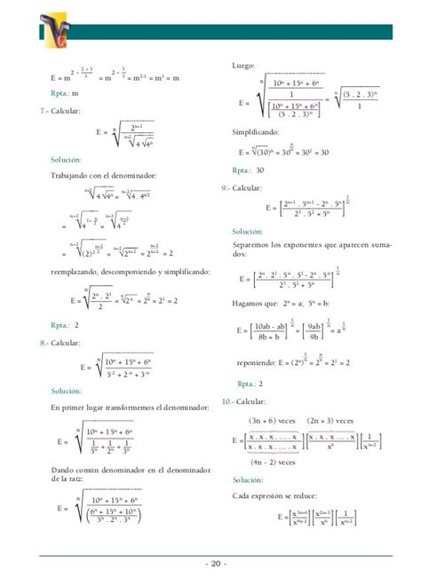 Algebra Pre Universitaria Matematicas Universitarias Matematica