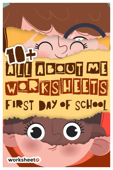 All About Me Worksheets First Day Of School Free Pdf At Worksheeto