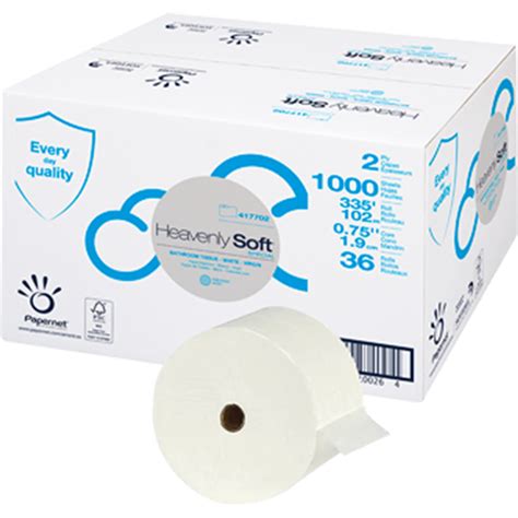 Sofidel 417702 Heavenly Soft Small Core Toilet Paper 2 Ply 1000