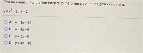 Solved Part Afind The Slope Of The Line Tangent To The Graph