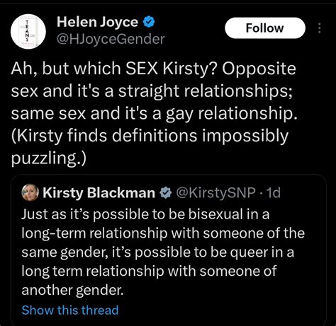 GC Biphobia On Twitter Helen Finds Bisexuals Very Confusing Not