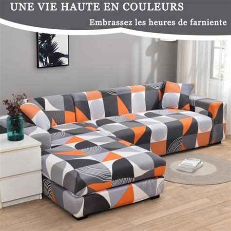 Housse de canapé d angle Housse de canapé extensible Doux Lavable