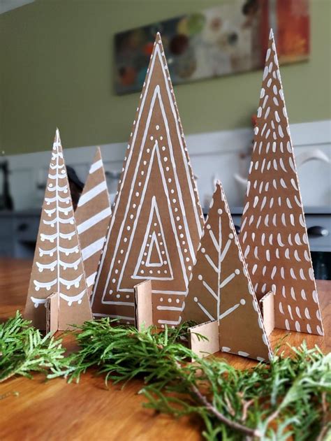 Diy Cardboard Christmas Trees