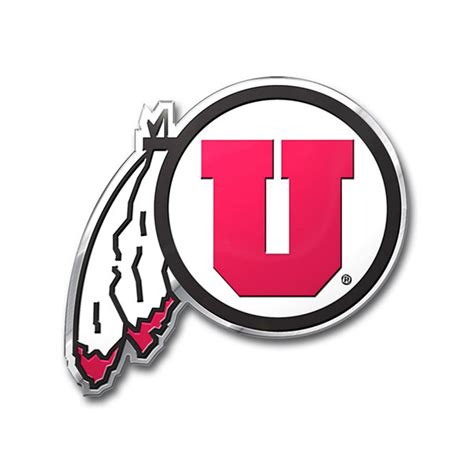 Utah Utes CE3 Raised Die Cut Color Chrome Auto Home Emblem Decal ...