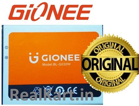 Original Gionee X X Plus Battery Bl G W Mah Realkart In