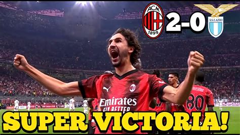 LOCURA EN SAN SIRO Y VICTORIA ROSSONERA MILAN 2 0 LAZIO POST PARTIDO