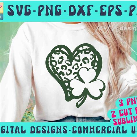 Clover Heart Svg Etsy