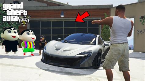 Franklin Shinchan Stealing Hyper Sports Cars From Police In GTA 5