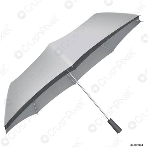 Automatic Umbrella Mockup Realistic Style Stock Vector 4700324