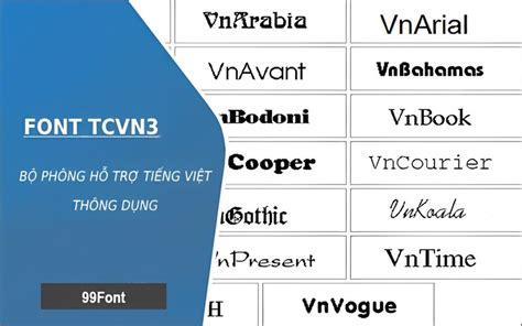 Link Tải Font Chữ TCVN3 Đầy Đủ Tiếng Việt Unicode