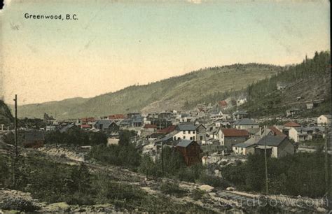 General View of Town Greenwood, BC Canada British Columbia