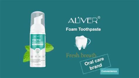 Aliver Teeth Whitening Mousse Toothpaste Cleansing Teeth Mousse Remove