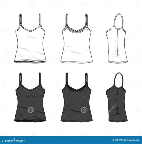 Blank Clothing Templates Stock Vector Illustration Of Clothing