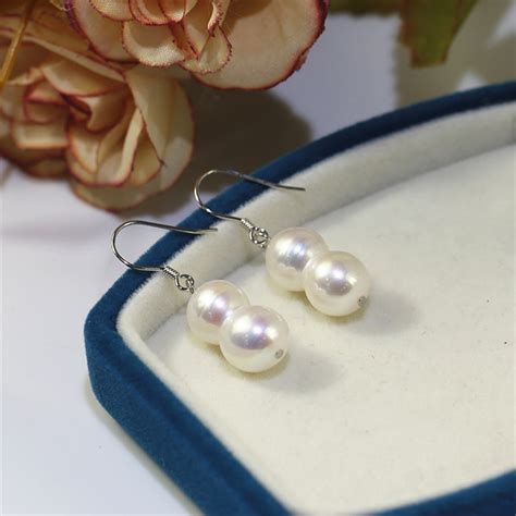 Mm Peanut Freshwater Natural Pearl Silver Set Natural