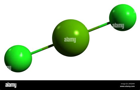 3d Image Of Magnesium Chloride Skeletal Formula Molecular Chemical