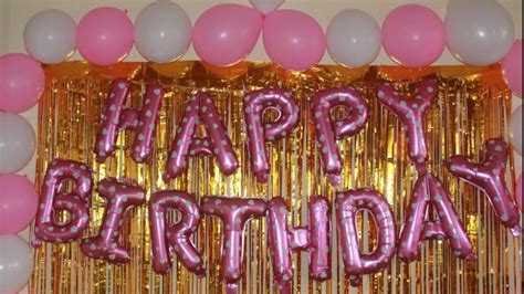 Simple Birthday Decoration Ideas At Home Birthday Celebration