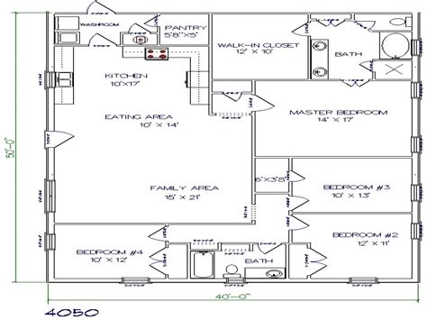 40 X 50 Metal Building House Plans - House Decor Concept Ideas