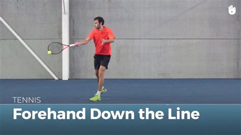 How To Hit A Forehand Down The Line Tennis Youtube