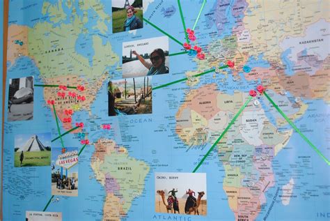 Travel map with pins - dikicreator