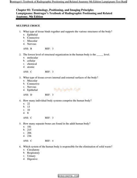 Solution Bontrager S Textbook Of Radiographic Positioning And Related