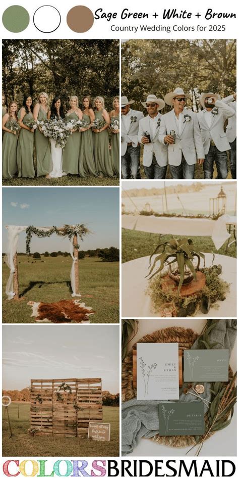 Best 9 Country Wedding Color Ideas For 2025 To Inspire You In 2024