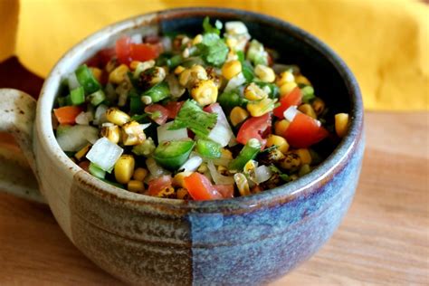 Roasted Corn And Tomato Salsa