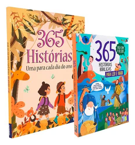 Kit Livros Infantil 365 Histórias Bíblicas Para Ler E Ouvir MercadoLivre