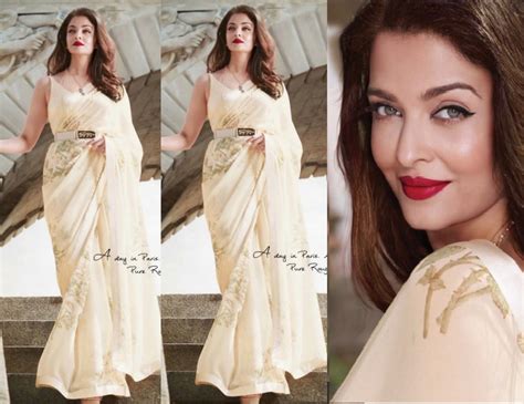 Aishwarya Rai Bachchan In Sabyasachi Saree Fashionworldhub