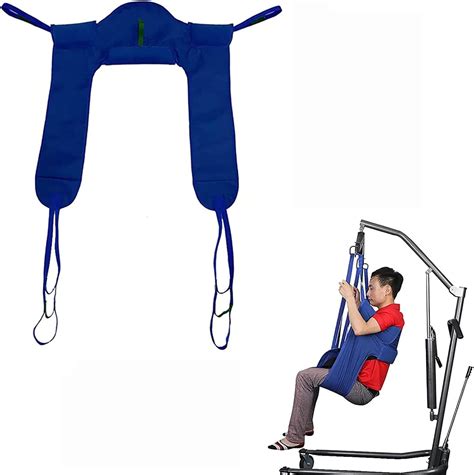 Qimiy Toileting Hoist Sling Home Use Transfer Belt Four Point Support Shower Sling Medical