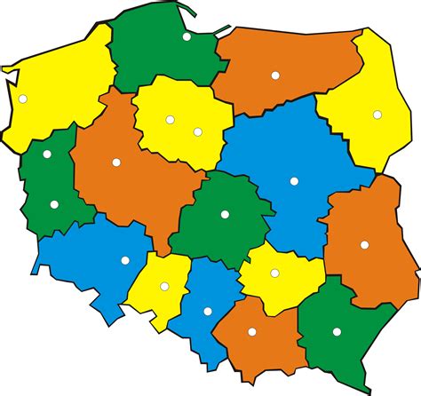 Mapa Polski