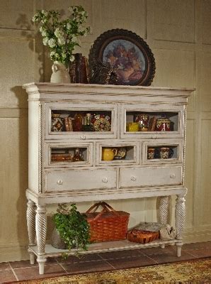 Hillsdale Wilshire Antique White Sideboard Cabinet