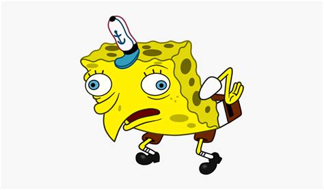 Spongebob Mocking Meme Png, Transparent Png - kindpng