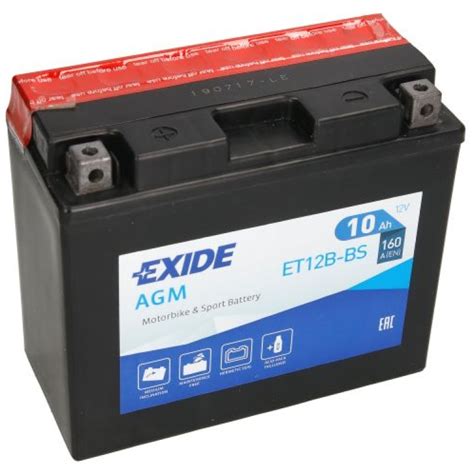 Bike Exide ET12B BS 12V 10Ah MAKS POWER