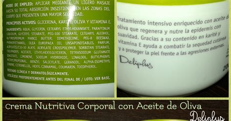 Review Crema Nutritiva Corporal Con Aceite De Oliva Deliplus