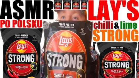 Asmr Po Polsku Lays Strong Chilli Lime D Wi Ki Jedzenia Asmr Lays