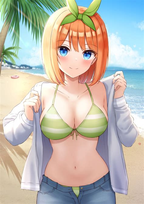 Yukiunag Toubun No Hanayome Nakano Yotsuba Bikini Open Shirt