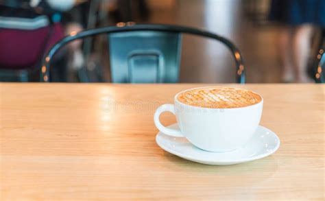 Hot Caramel Macchiato Stock Photo Image Of Closeup Espresso