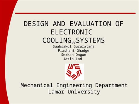 (PPTX) Optimization of Thermal Systems - DOKUMEN.TIPS