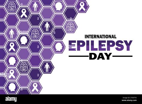 International Epilepsy Day Vector Template Design Illustration