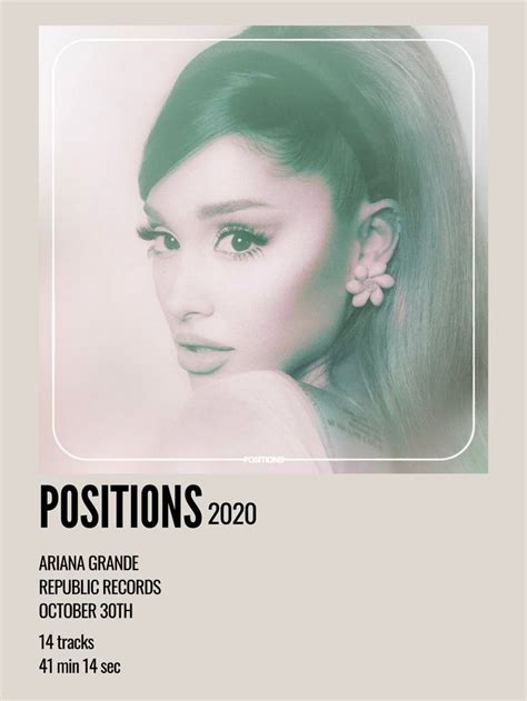 Positions Ariana Grande In Ariana Grande Ariana Grande Poster