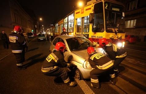 Zderzenie Z Tramwajem Wypadek Na Piotrkowskiej Zdj Cia Express