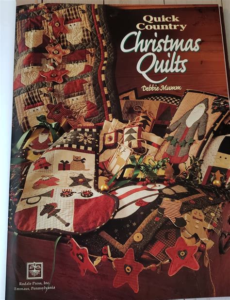 Vintage Quick Country Christmas Quilts By Debbie Mumm Etsy