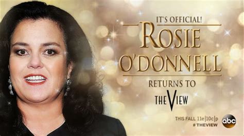 It's official: Rosie O'Donnell returning to 'The View' - ABC13 Houston